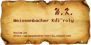 Weissenbacher Károly névjegykártya